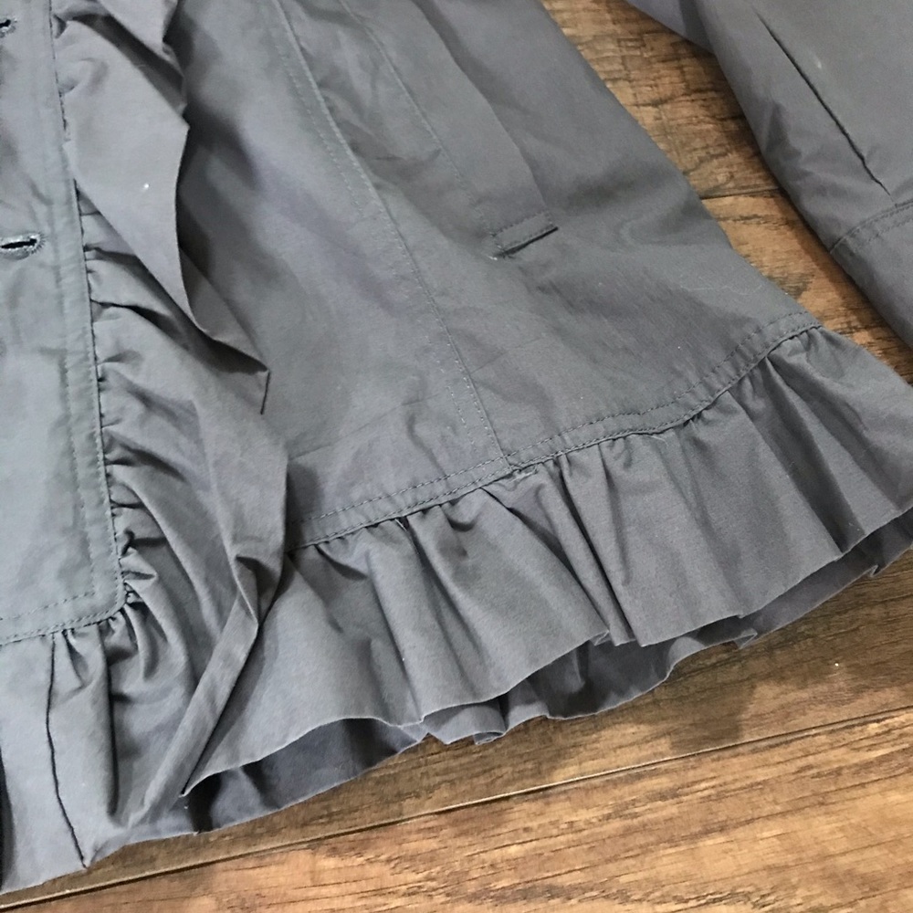 Lightweight Gray Jacket With Ruffles - Picture 2 of 6